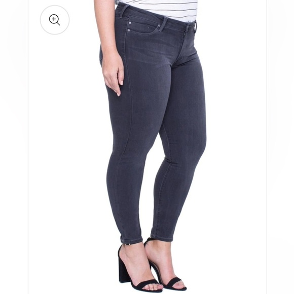 NWT Liverpool Los Ángeles High Rise Abby Skinny Silky Soft Jeans in Meteorite - Picture 3 of 15